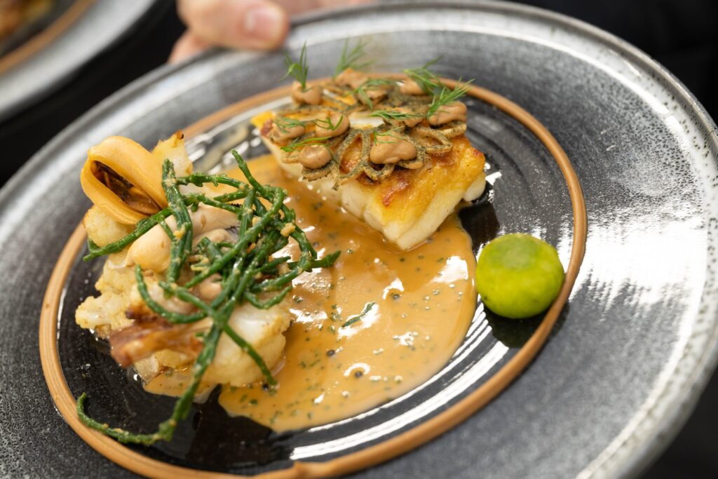 A plate of food at Edmunds Restaurant in Bury St Edmunds