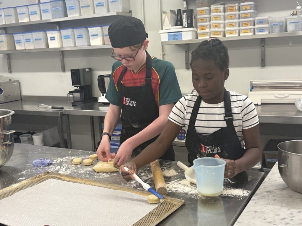 students baking